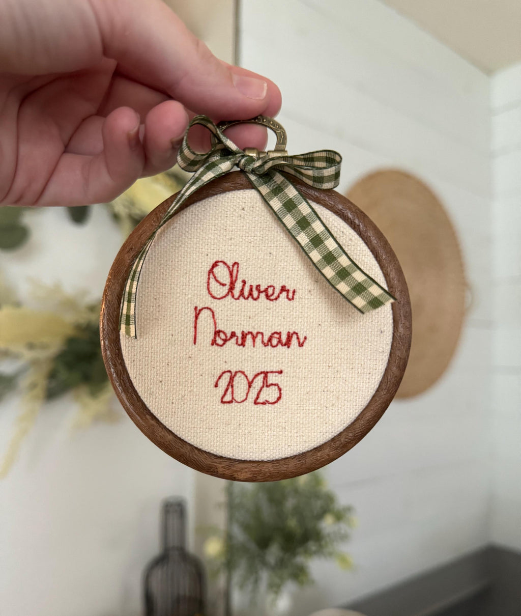 Custom Name Hoop