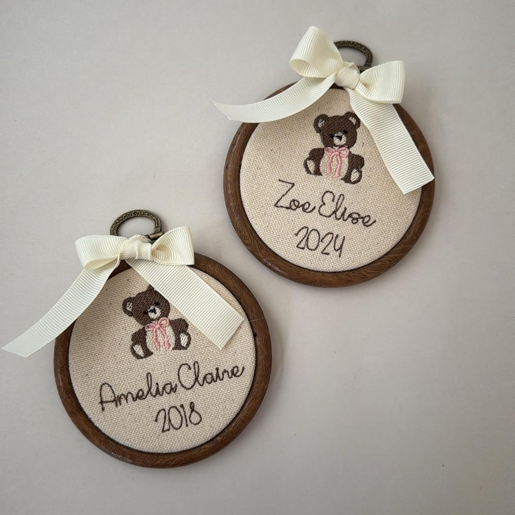 Teddy Name Hoop