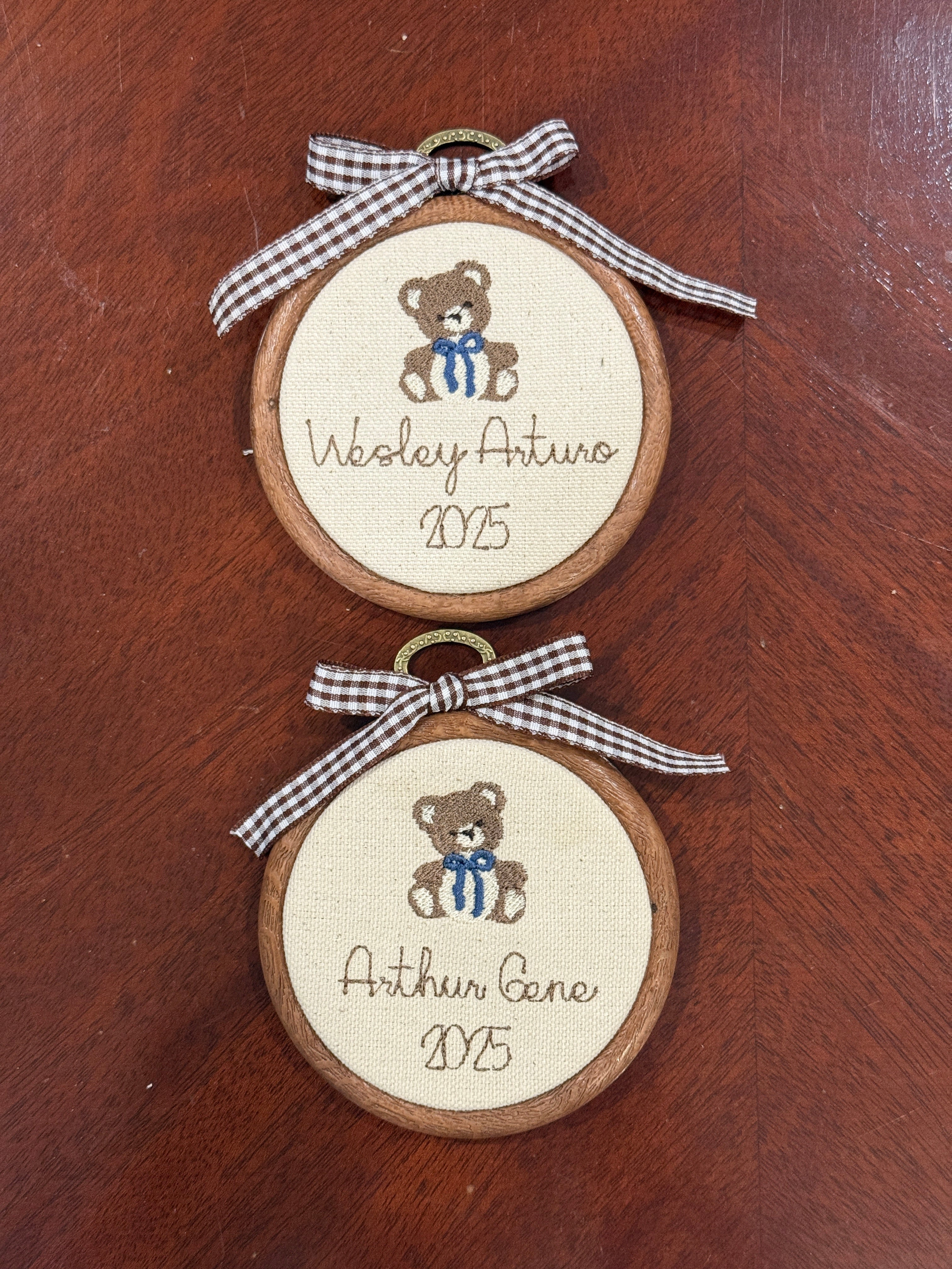 Teddy Name Hoop